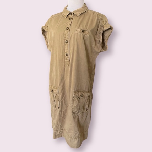 Daughters of the Liberation Utility Style Button Front Dress - Picture 3 of 6